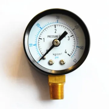 hot sale highly quality black steel case bourdon tube pressure gauge