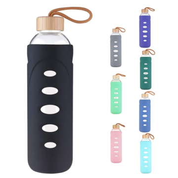 Flexible Glass Water Bottle Protective Silicone Sleeve