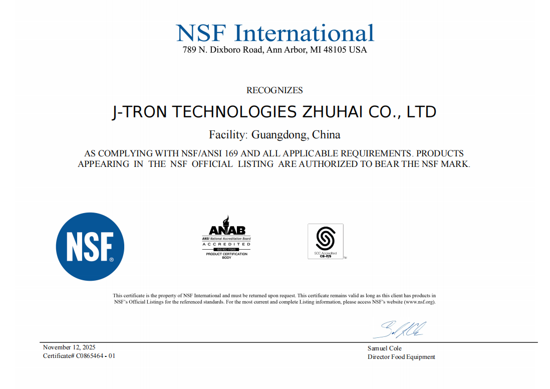 NSF Certification