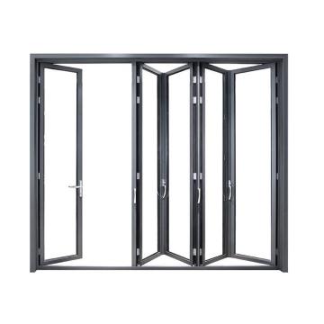 Folding Patio Sound Heat Proof Folding Glass Doors