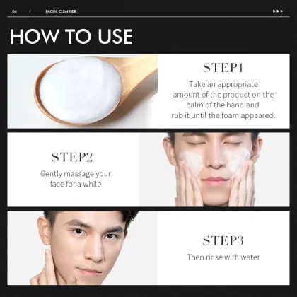 Factory Customization Men's Facial Cleansing Exfoliating Hydrating Pore Cleanser Face Wash