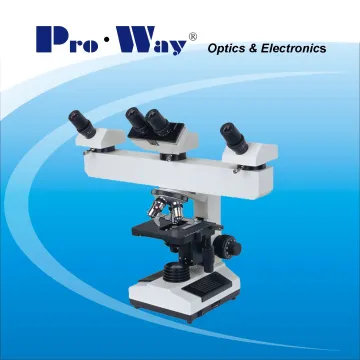Muti-Viewing Biological Microscope with Three Viewing Heads