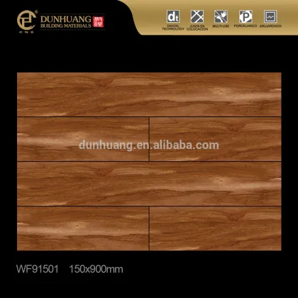 Foshan factory building materials brown wood tile flooring tile