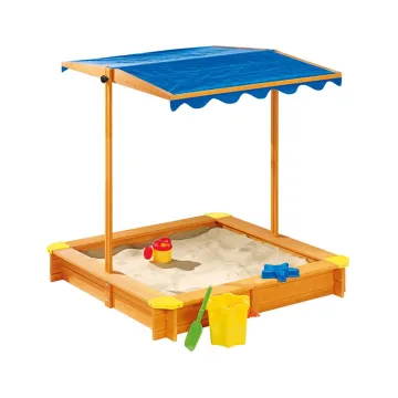 Outdoor Wooden Garden Little Sand Pit: Family Fun Sandbox for Kids