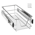 Steel Kitchen Dish Storage Shelf Cupboard Telescopic Drawer