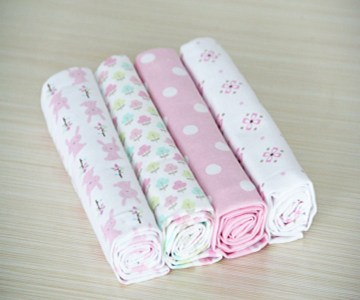 4-pack Receiving Blanket  in PVC bag