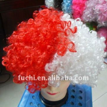 Football Wigs in Different Country Flag Design