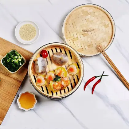 Handmade For Healthy Cooking Dim Sum Basket