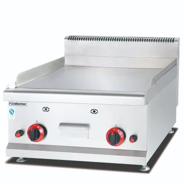 Stainless Steel High Quality Counter Top Gas Griddle for Kitchen
