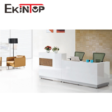 Modern Tufted Reception Desk Design for Office and Salon Furniture