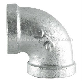Galvanized 90 degree elbow
