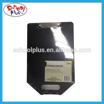 Plastic customized storage clipboard for office