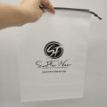 Frosted Plastic Poly Drawstring Packaging Bags For Hair