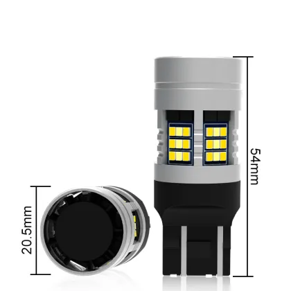 MiniSize Lighting CAN Bus 1200LM T20 7440 7443 LED Strobe Brake Lights Bulbs