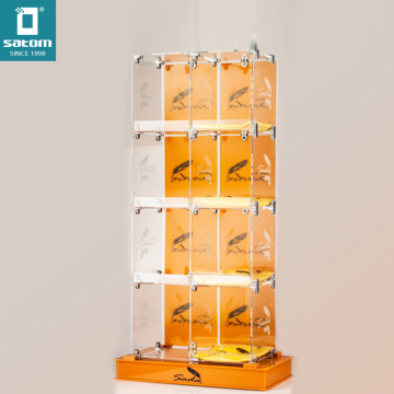 Custom Acrylic Display Cabinets and Stands for Flooring, Magazines, Books, and More