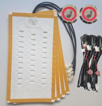 round metal alloy wire car seat heater cover