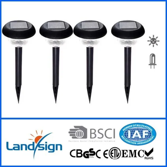 Cixi landsign ISO9001 and BSCI certified factory solar powered outdoor light posts