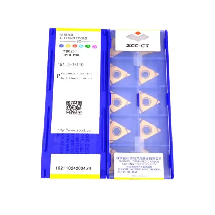 Authentic ZCC CT NC Turning Insert YBC251 Yellow Steel Parts
