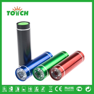 Mini colorful AAA battery aluminum alloy LED lumen flashlight for camping