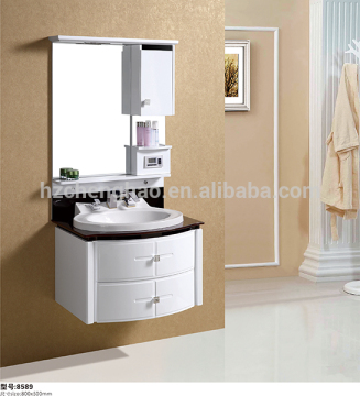 New Modern Luxury Wall Mounted PVC Bathroom Vanity Cabinet