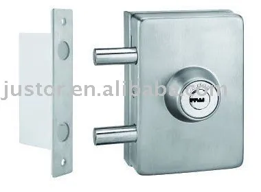 glass door lock