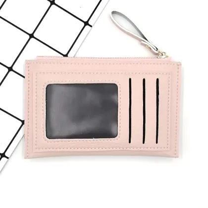 Leather cat short multi-function wallet