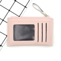 Leather cat short multi-function wallet