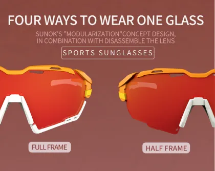 Anti-Spatter Cycling and Fishing Sun Glasses for Reduced Eye Fatigue