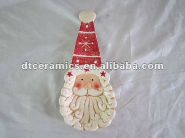 ceramic santa soup spoon