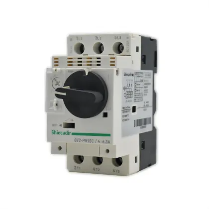 GV2 Motor Protection Switch and Circuit Breaker with Contact - White/Black