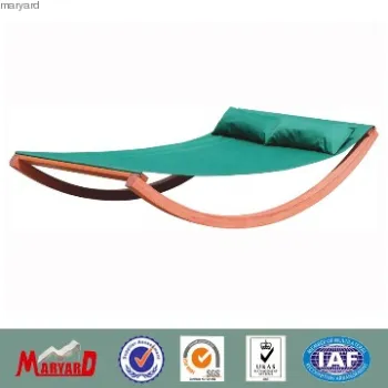 Patio furniture daybed teak wood garden swing chair