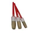 3 PCs roter runder Kopfpinsel