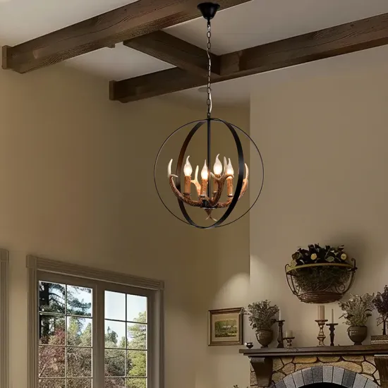 Wholesale American Vintage Lamps: Resin Chandeliers & Deer Antler Chandeliers