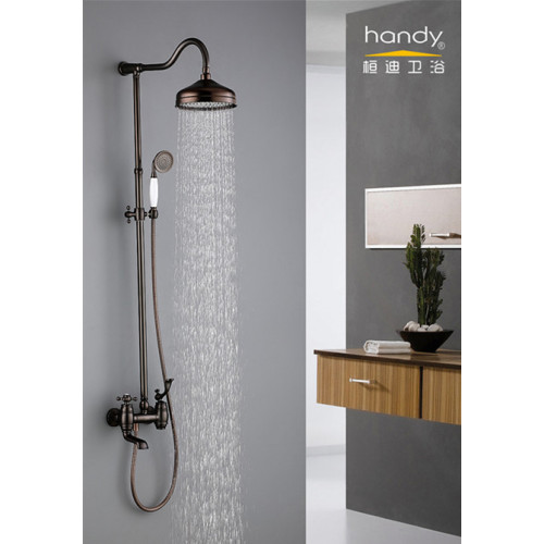 Brass European Classical Rainfall Shower Set