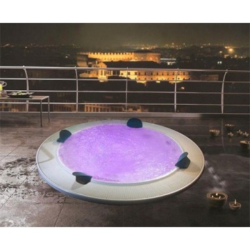 Runde 6 Personen Hydromassage Whirlpool Outdoor Spa