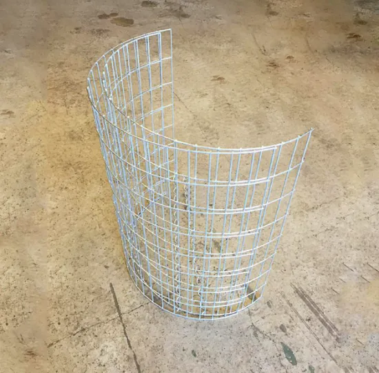 Hot-dipped galvanized round welded gabion box