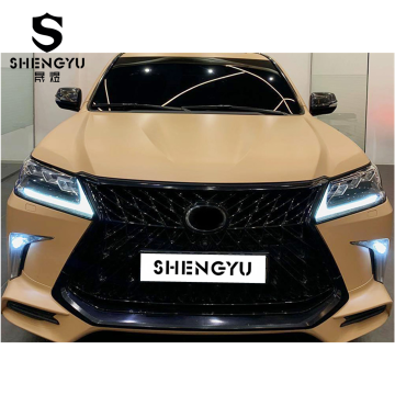 2008-2015 Lexus LX570 Front Bumper Kit with Grille and Auto Lamps for 2020 Upgrade