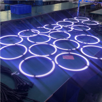 Đèn vòng LED DMX 15 inch DMX - Sản phẩm mới cho hộp đêm &amp; trang trí thanh