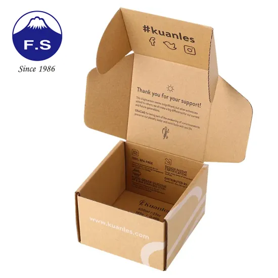 Cardboard packing eco friendly shipping boxes with logo