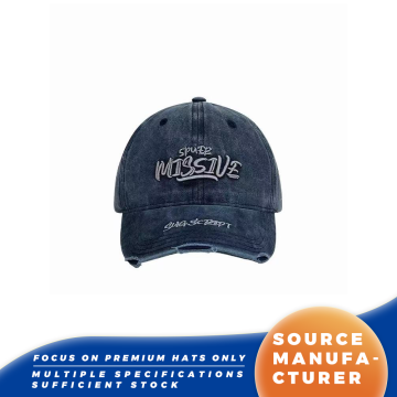 Slogan Besar Topi Baseball Tertekan Dicuci
