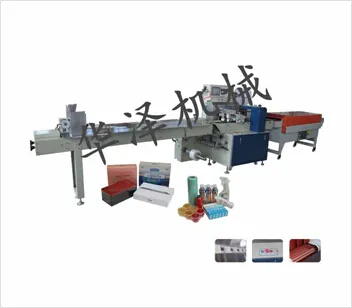 Heat shrinkable film packaging machine