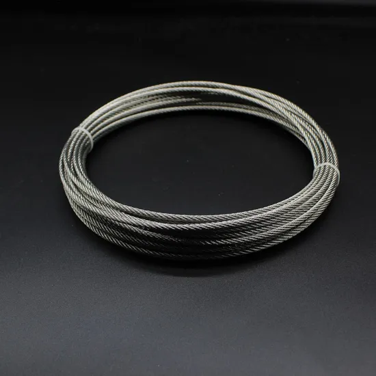 Plastic coated steel wire