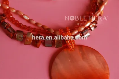 Chinese fashion candy colors coin necklace pendants