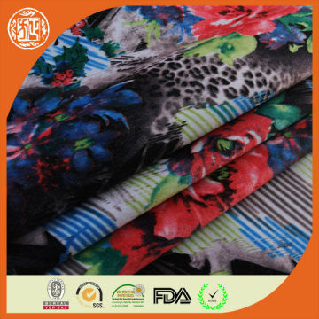 2014 Fashion printed satin with zebra pattern