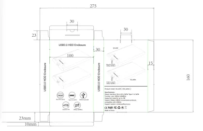 Hard Drive Portable Hard Disk Holder for Laptop