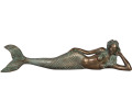 Scultura della sirena del bronzo della scala di vita