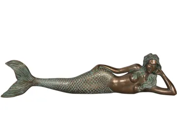Life Size Garden Bronze Mermaid Sculpture
