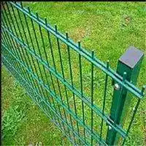 2D Square Column Double Wire Mesh Fence