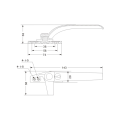 Flügelfenstergriff aus Aluminium