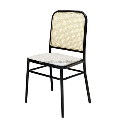 Indoor Outdoor Metal Dining Chairs by Thonet